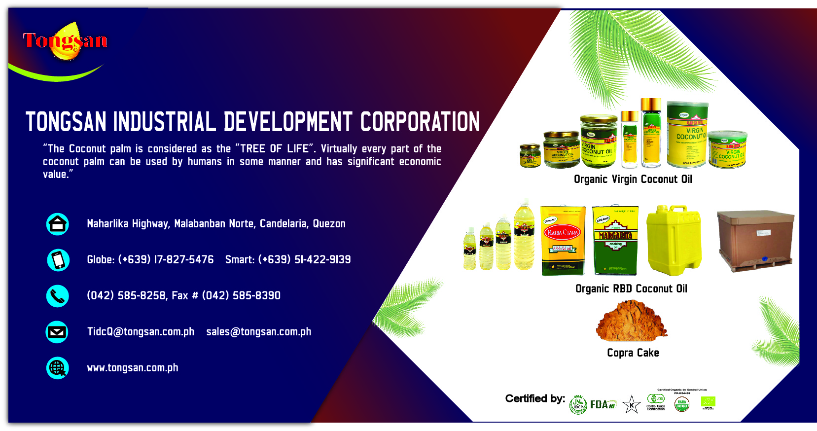TONGSAN INDUSTRIAL DEVELOPMENT CORPORATION IFEXConnect