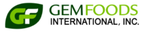 GEM FOODS INTERNATIONAL, INC.