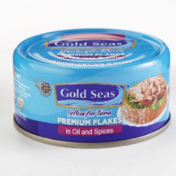 Gold Seas Yellowfin Tuna Premium Flakes In Oil And Spices