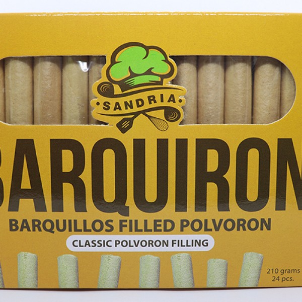 Barquiron, Barquillos filled polvoron