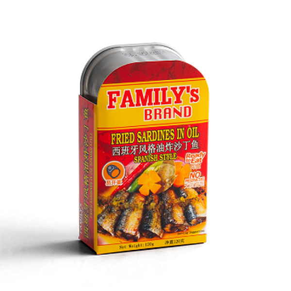 Family's Brand Fried Sardines in Oil Spanish Style
