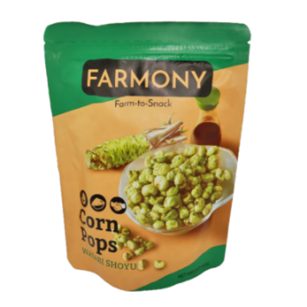 Farmony Corn Pops - Wasabi Shoyu 120g