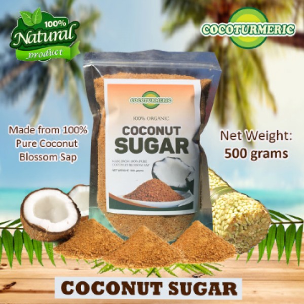 COCONUT SUGAR, 500grams, 100% Organic, Low Glycemic