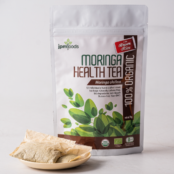 JPM Foods Organic Moringa Tea With Brown Rice