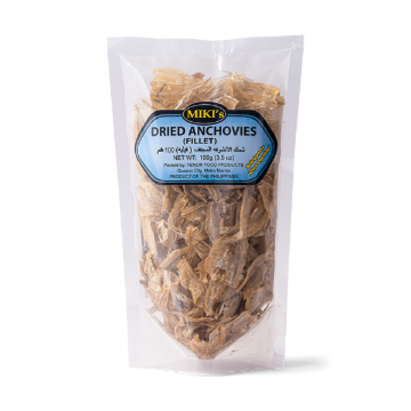Miki’s Dried Anchovies Fillet (Boneless Dilis) 100g