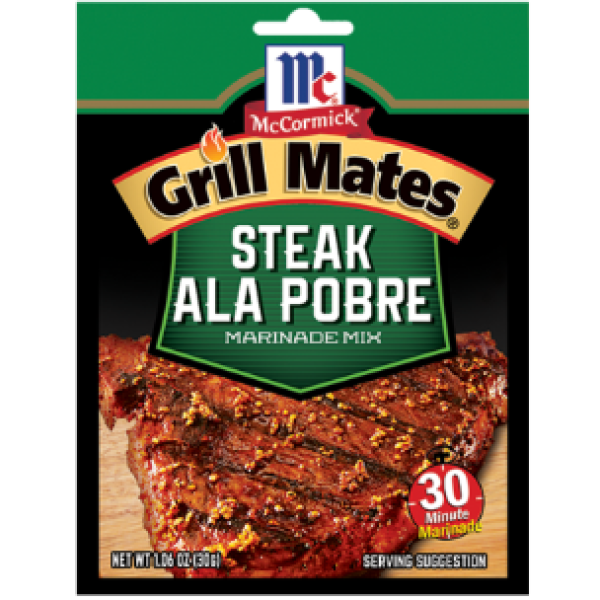 Grill Mates Steak Ala Pobre
