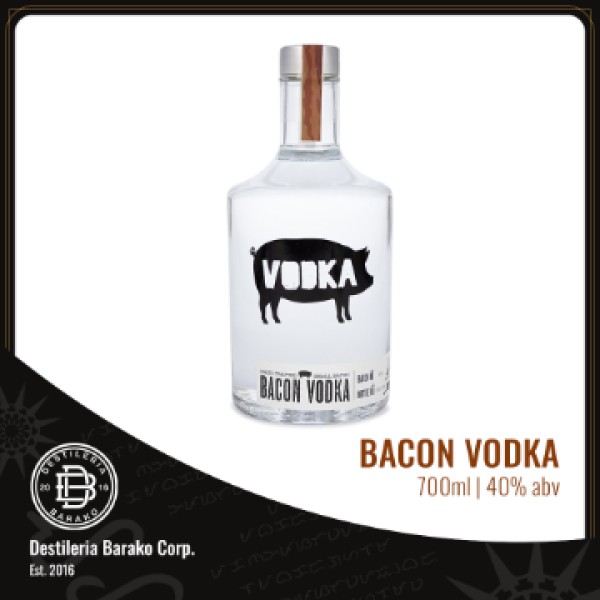 Bacon Vodka | Destileria Barako | 700ml | 40% ABV
