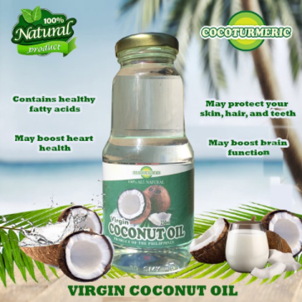 VIRGIN COCONUT OIL (hot-pressed), 250ml, 100% ALL-NATURAL