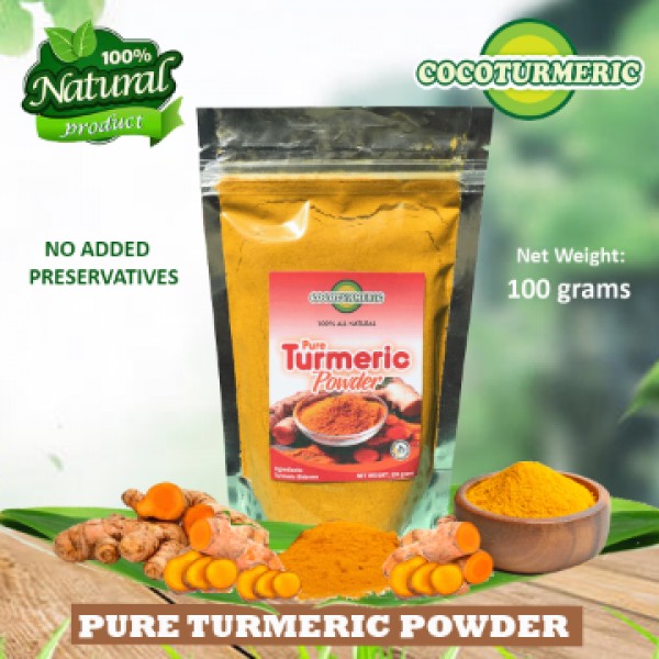 PURE TURMERIC POWDER, 100 Grams, Sugar Free