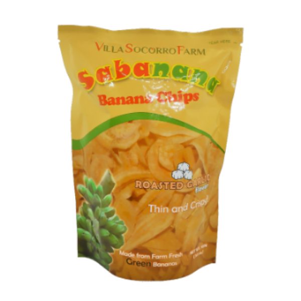 Sabanana Banana Chips - Roasted Garlic 100g