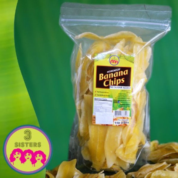 3 SISTERS UNSWEETENED BANANA CHIPS 