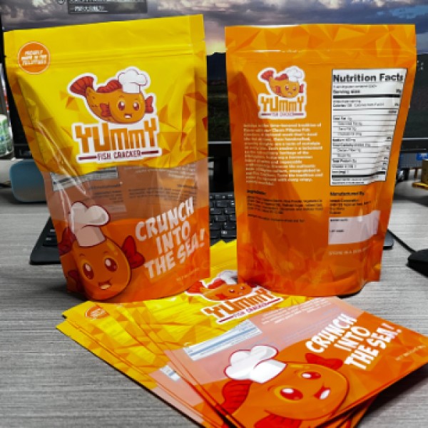 Food Plastic Pouch With Transparent Window