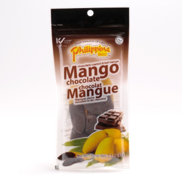 PHILIPPINE BRAND MANGO CHOCOLATE (Chocolate Coated Dried Mango)