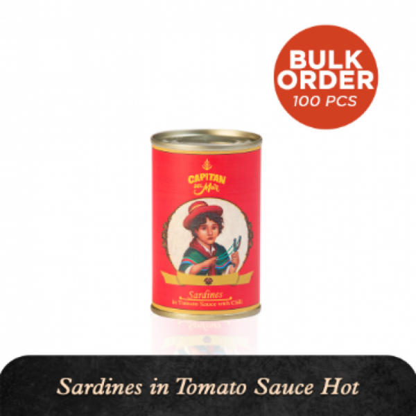 Capitan Del Mar Sardines In Tomato Sauce With Chili (Hot) 155g Easy Open Can
