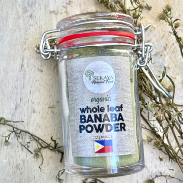 Sekaya Banaba Whole Leaf Powder, 100% Organic
