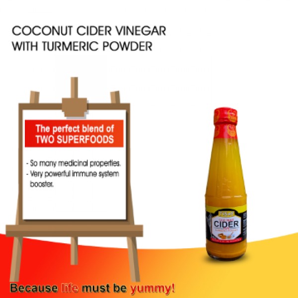 Tisoy Coconut Cider With Turmeric Powder 330ml.